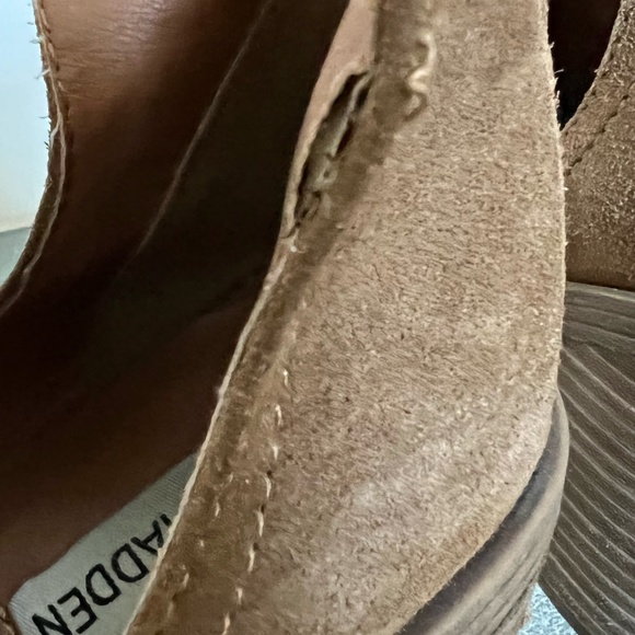 Steve Madden Sharini Chestnut Suede Heeled Ankle Boots Size 9 - Picture 7 of 11